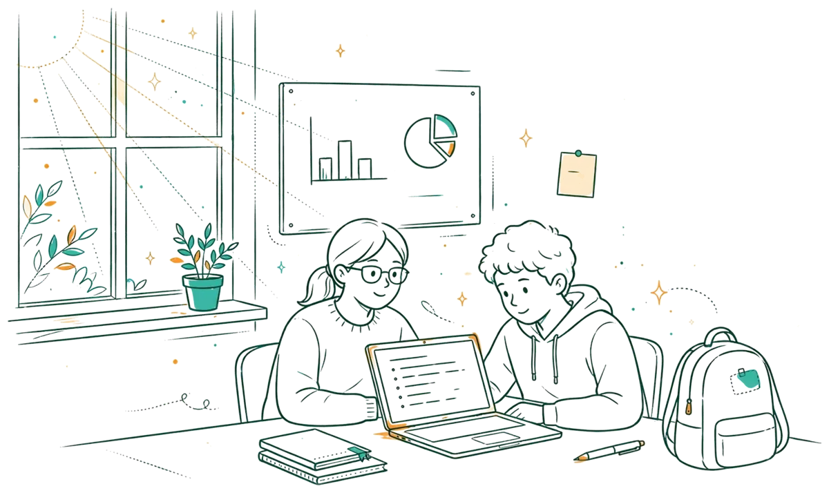 Dessin au trait : accompagnement individuel autour d’un CV