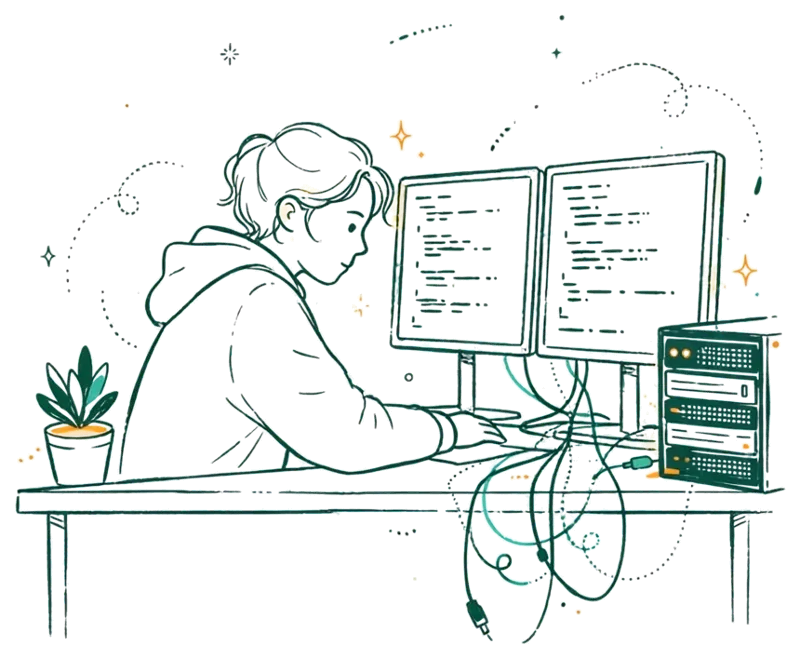Dessin au trait : Informatique des organisations