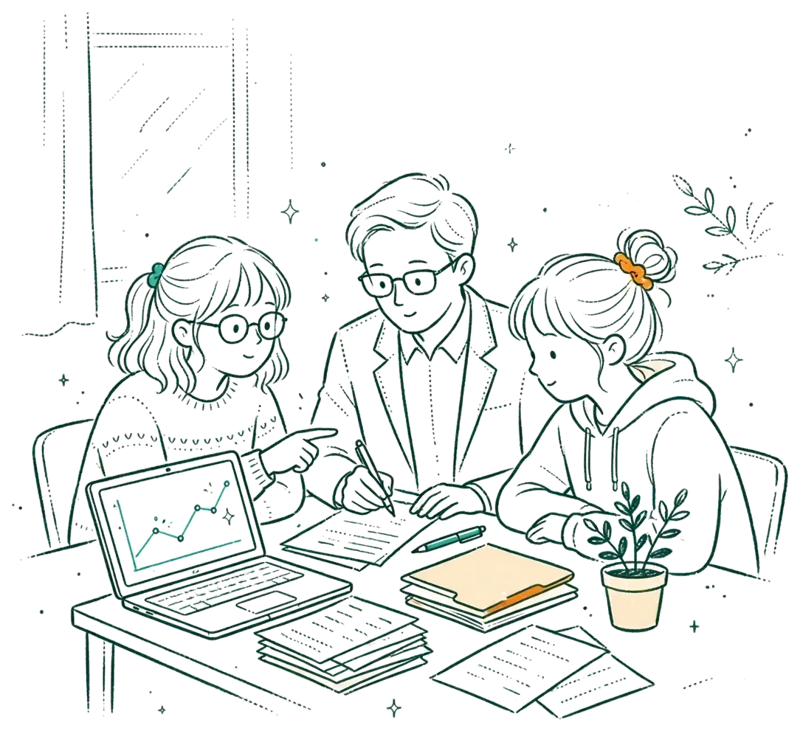 Dessin au trait : Cadre technique Production et valorisation des ressources marines