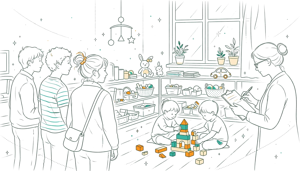 Dessin au trait : stage en structure petite enfance