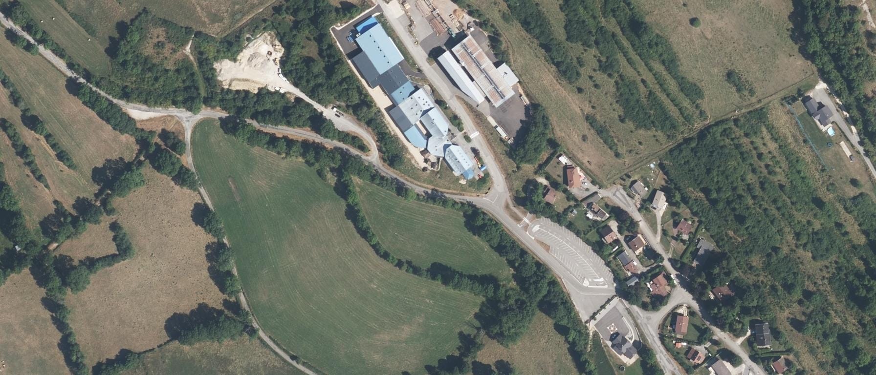 Vue aérienne de MFR de CORMARANCHE