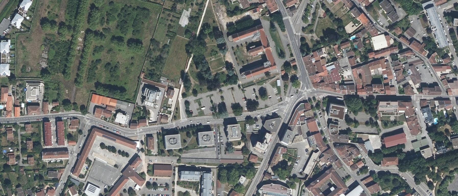 Vue aérienne de Campus de Bourg-en-Bresse - Université Lyon 3