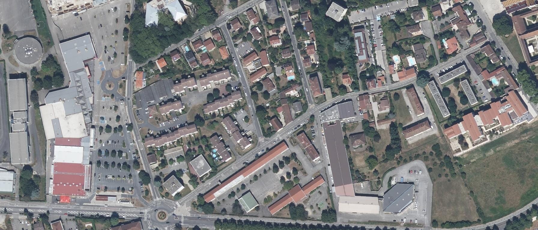 Vue aérienne de ANTENNE DE L'IUT LYON (BOURG EN BRESSE), UNIVERSITE LYON 3