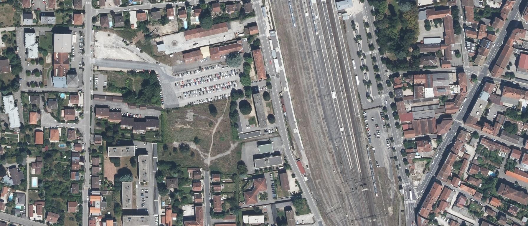 Vue aérienne de ENSEIS - Etablissement de l'Ain (Bourg en Bresse)