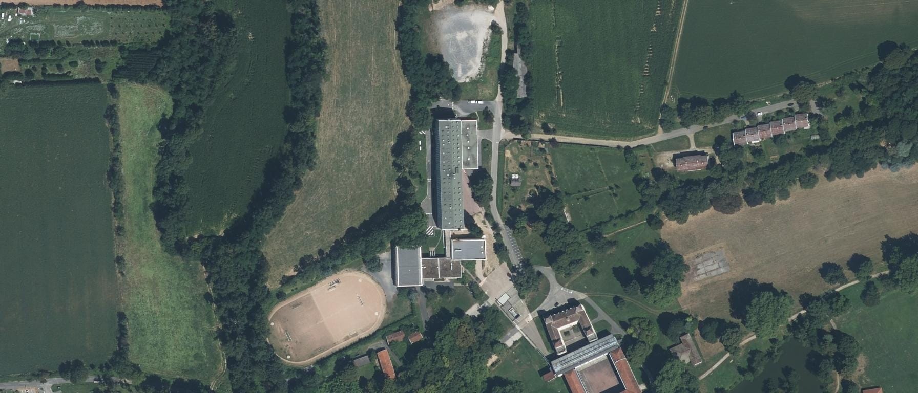 Vue aérienne de CFPPA de Cibeins