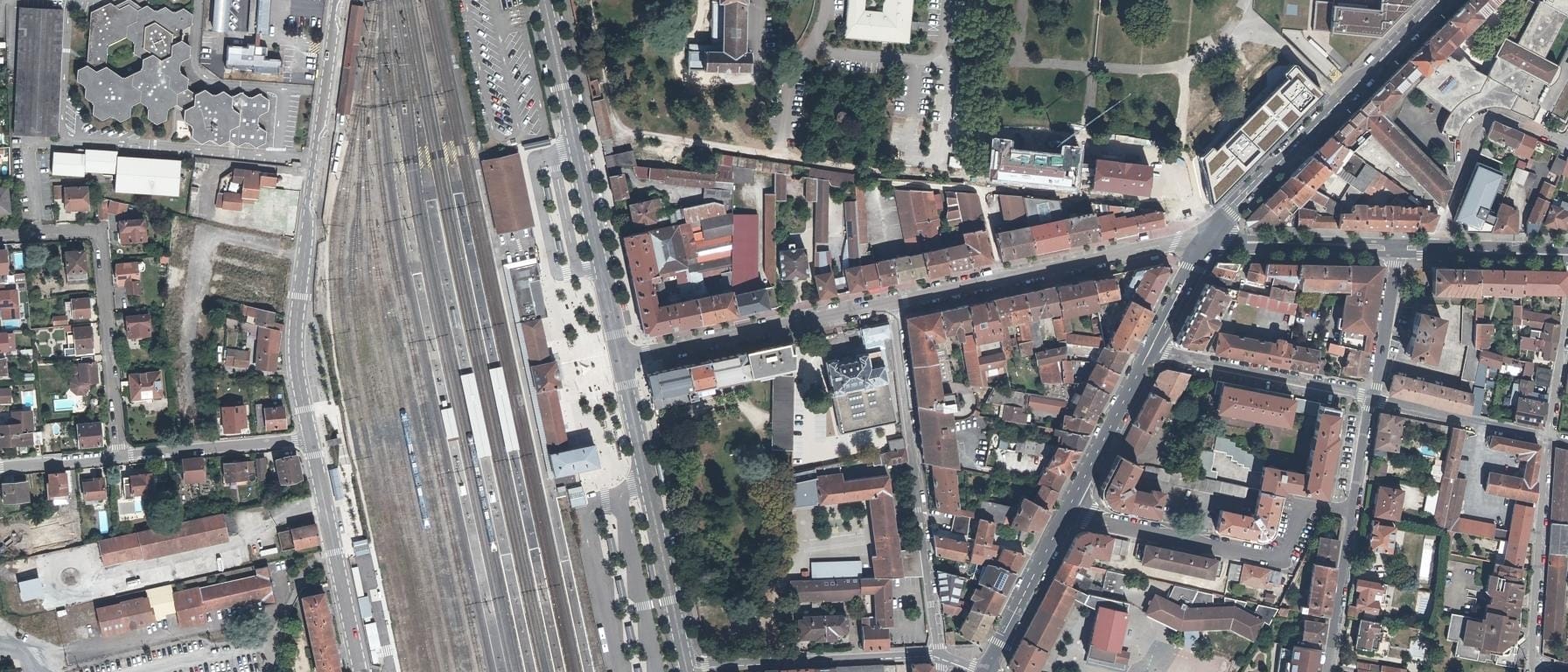 Vue aérienne de Centre de formation d'apprentis AFTRAL TRANSPORT ET LOGISTIQUE