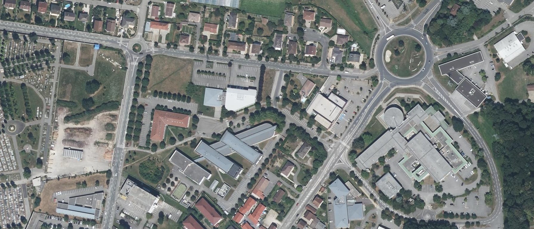 Vue aérienne de Antenne UFR Médecine Site Bourg-en-Bresse