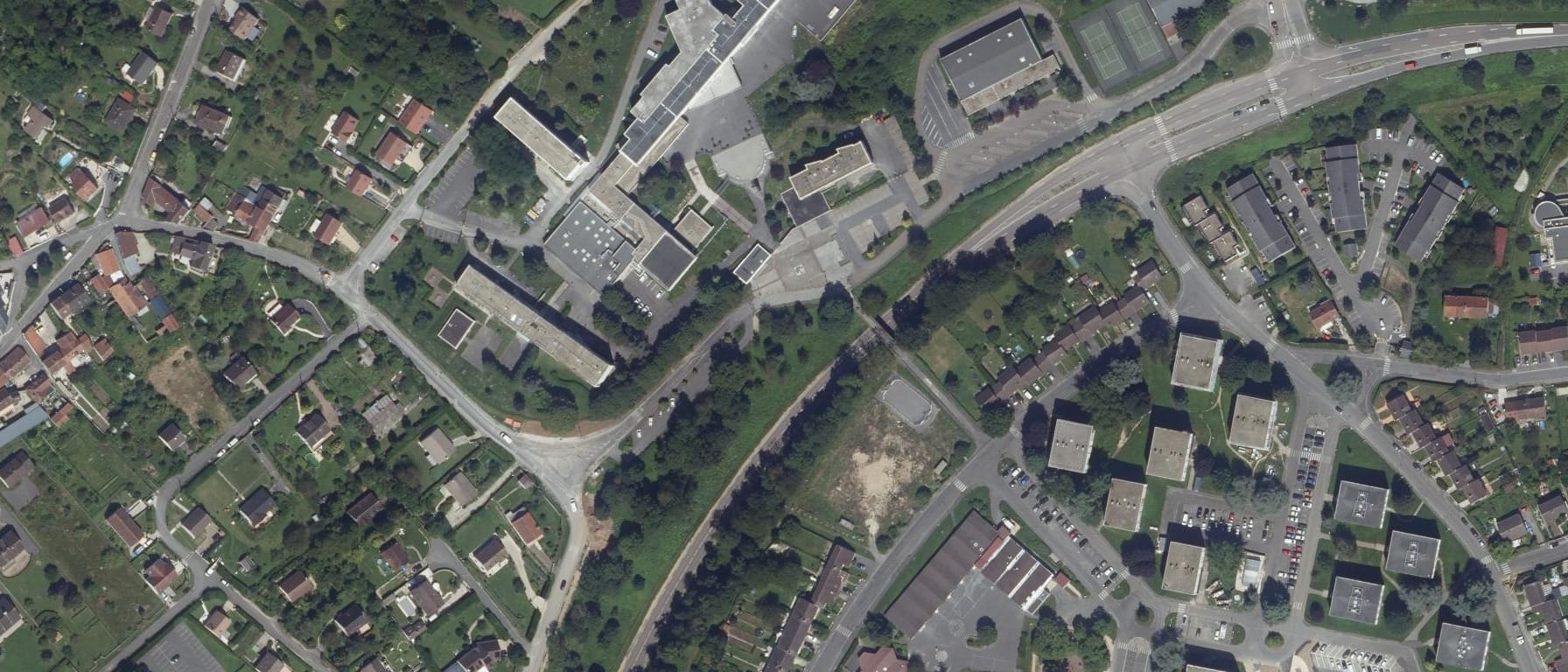 Vue aérienne de Lycée Jean De La Fontaine