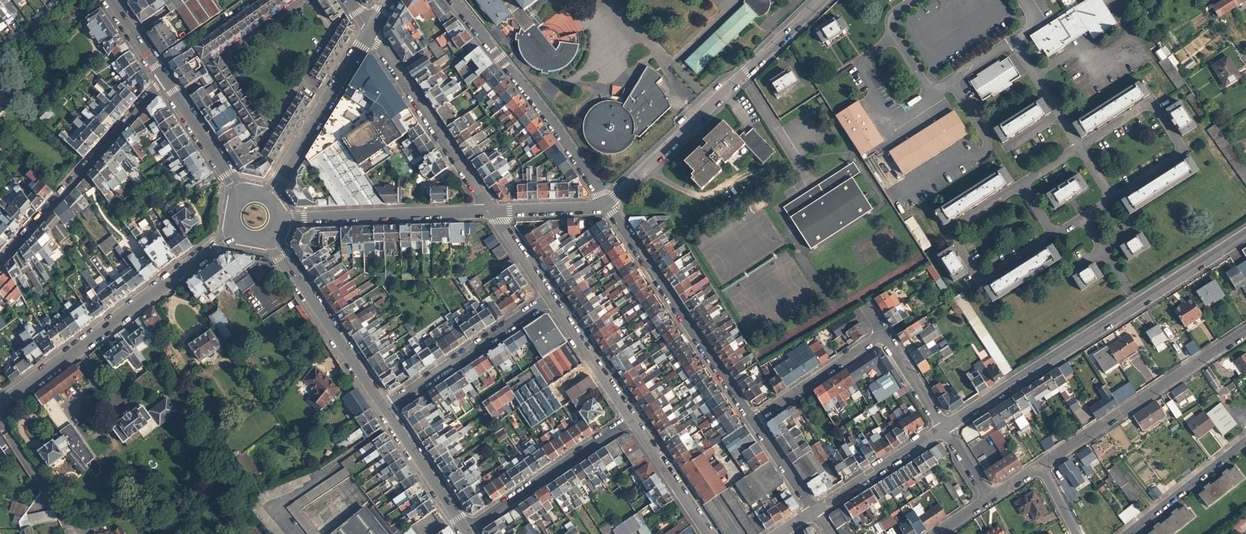 Vue aérienne de Lycée Pierre de La Ramee