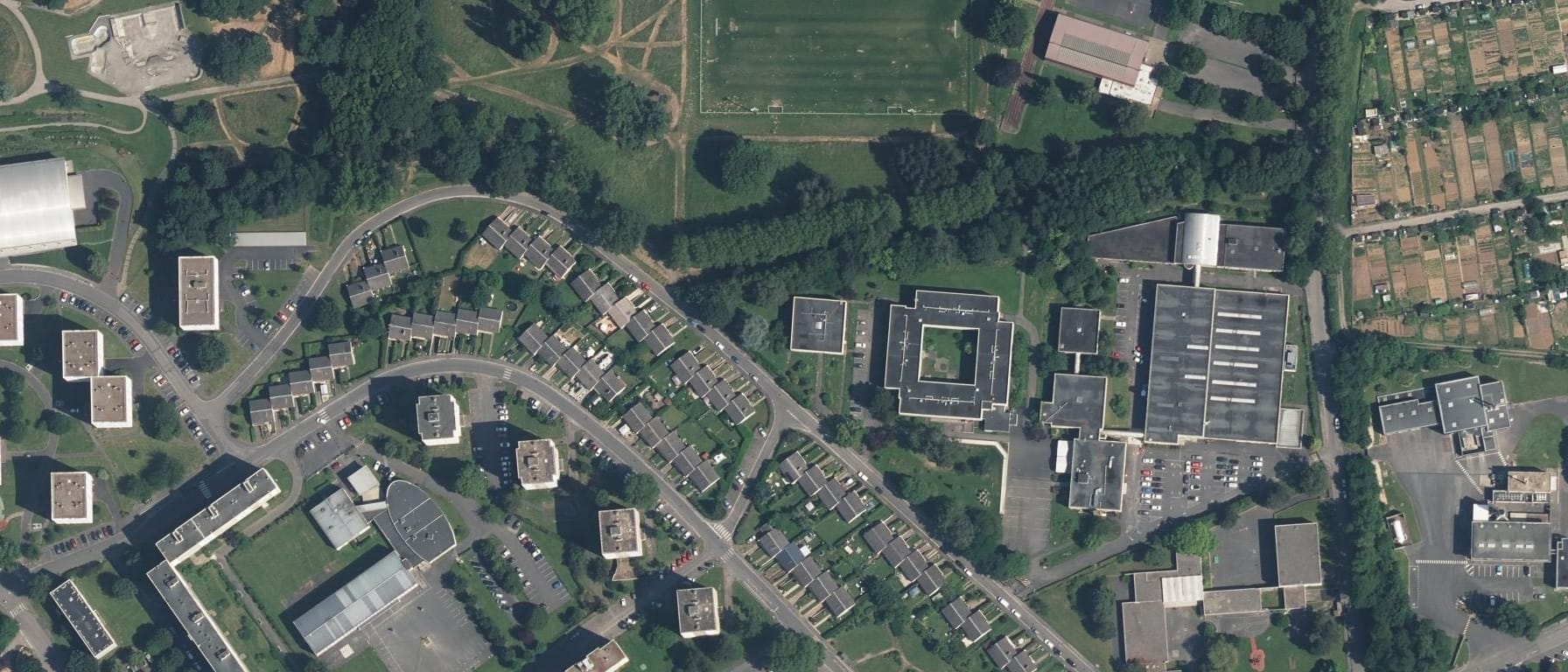 Vue aérienne de Lycée des métiers d'Art