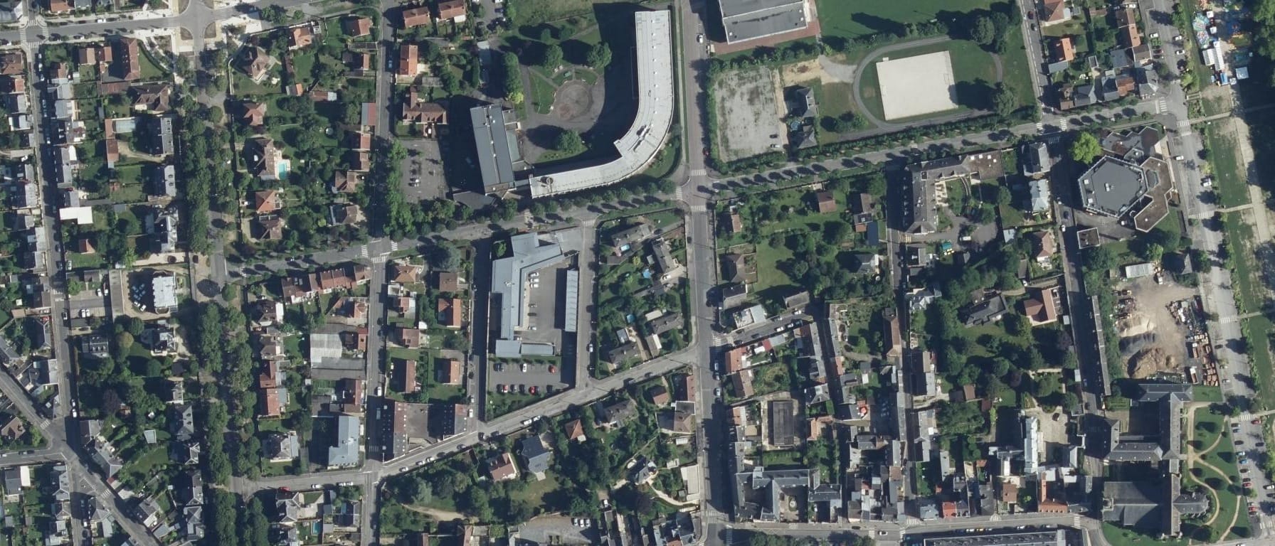 Vue aérienne de Lycée Gérard de Nerval