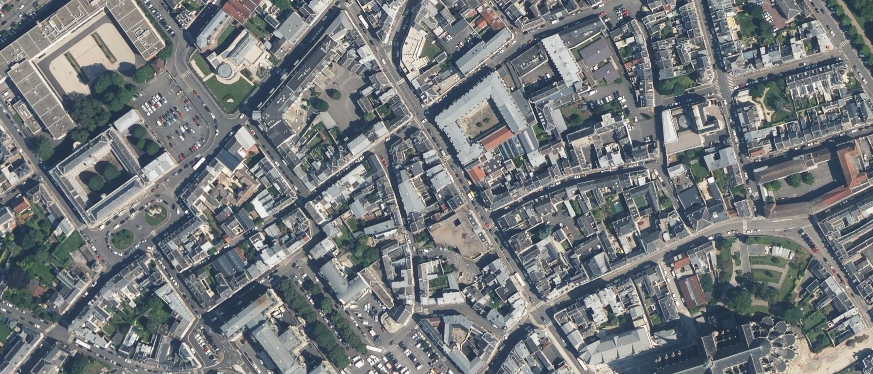 Vue aérienne de INSSET de Saint-Quentin