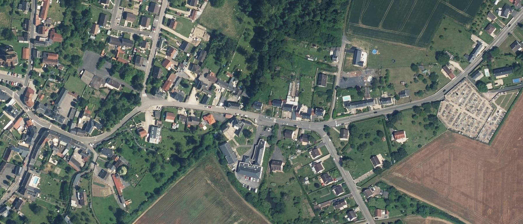 Vue aérienne de MFR de la Vallée du Retz