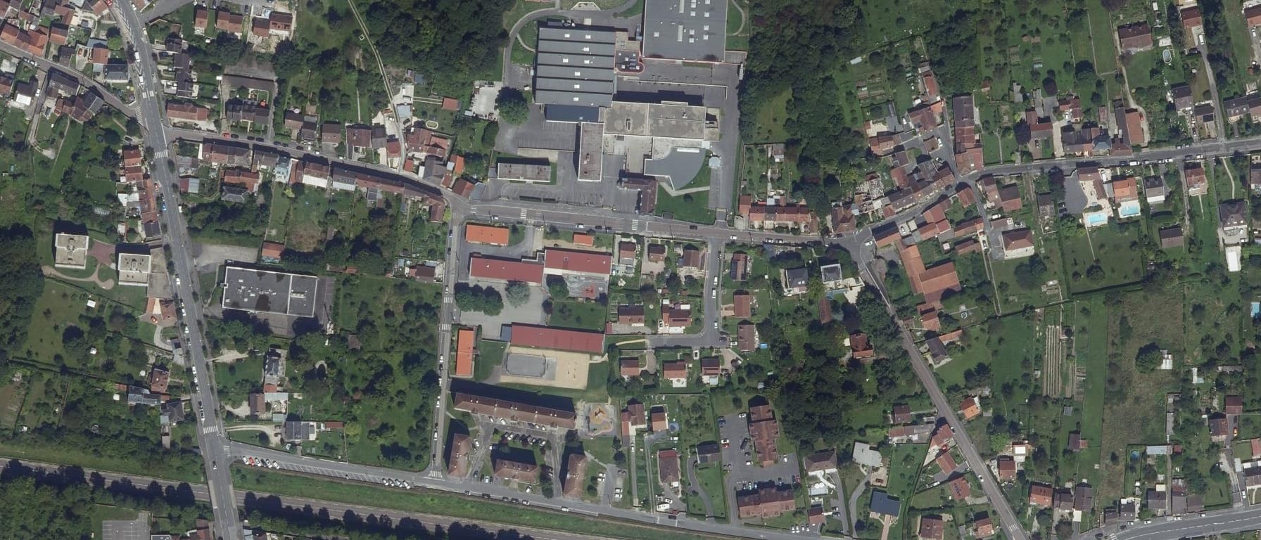 Vue aérienne de Lycée Jules Verne