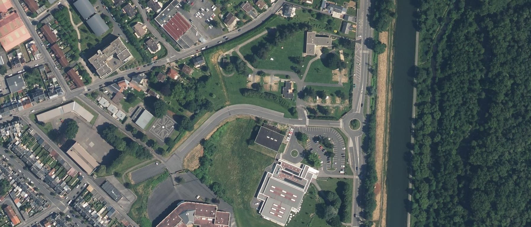 Vue aérienne de Lycée Jean Bouin