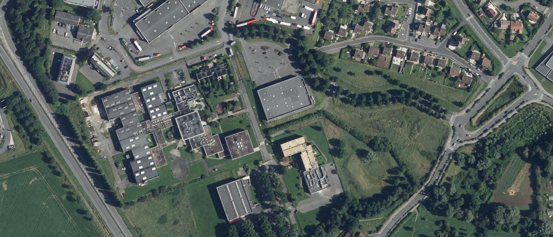 Vue aérienne de Lycée des Métiers le Corbusier de Soissons