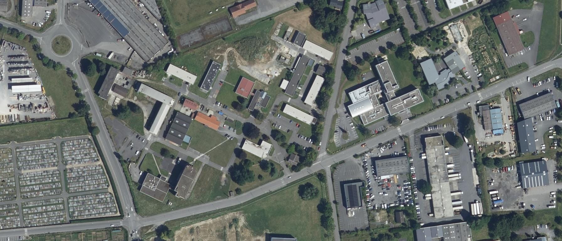 Vue aérienne de CFA agricole public des Hauts-de-France - Chambre d'Agriculture de l'Aisne
