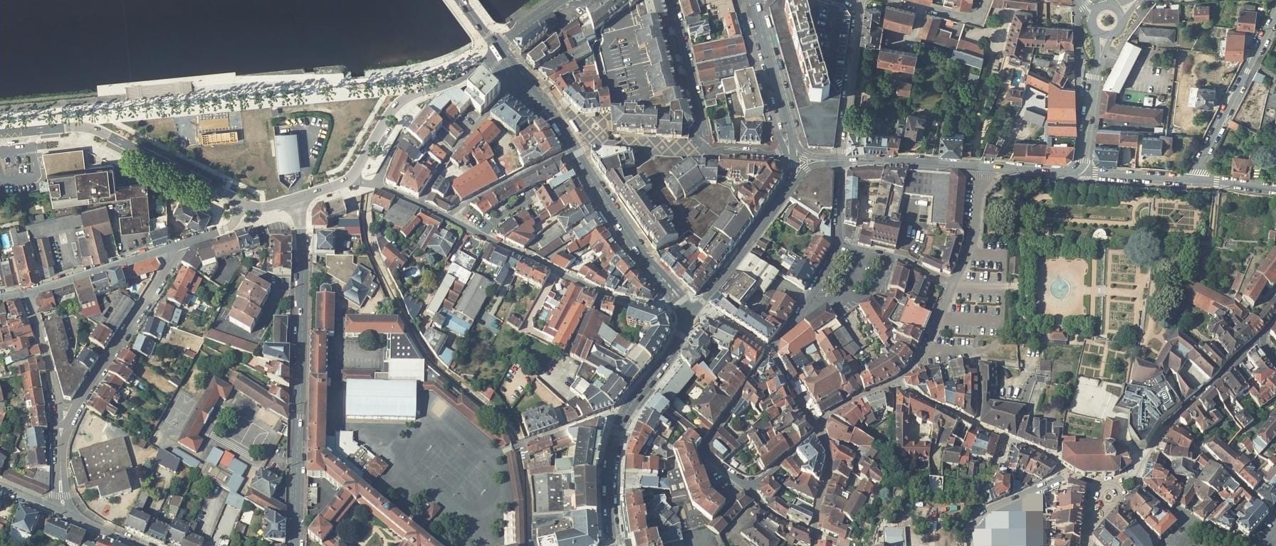 Vue aérienne de Lycée Madame De Stael