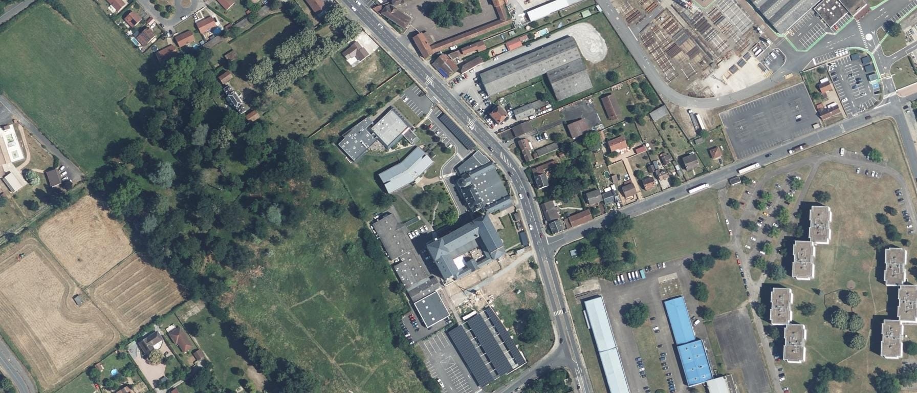 Vue aérienne de CFA IFI 03 - Université Clermont Auvergne