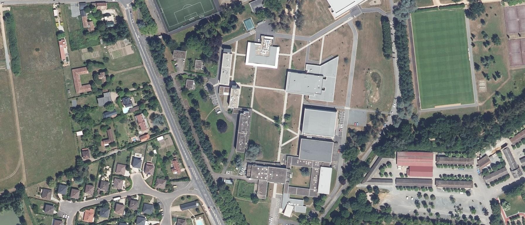 Vue aérienne de CREPS de Vichy (Bellerive-sur-Allier - 03)