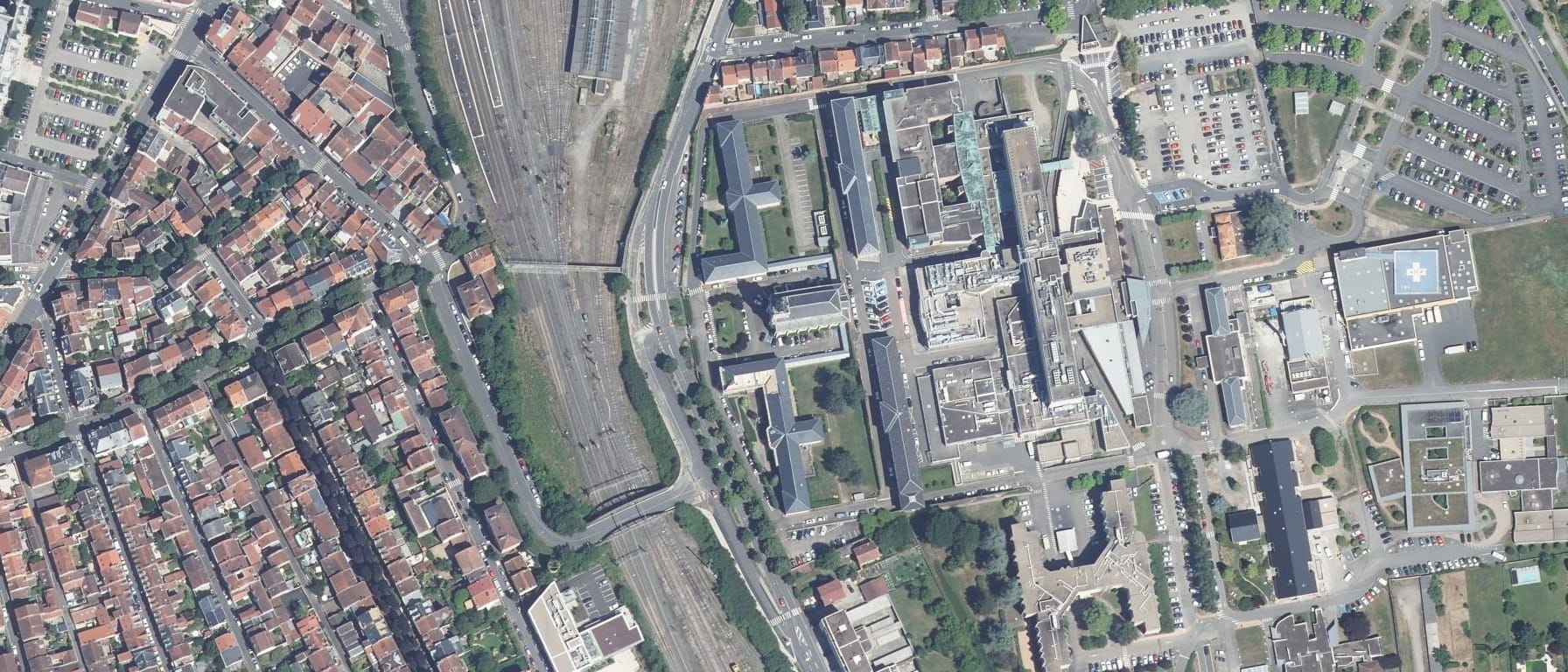 Vue aérienne de IFSI CH Vichy