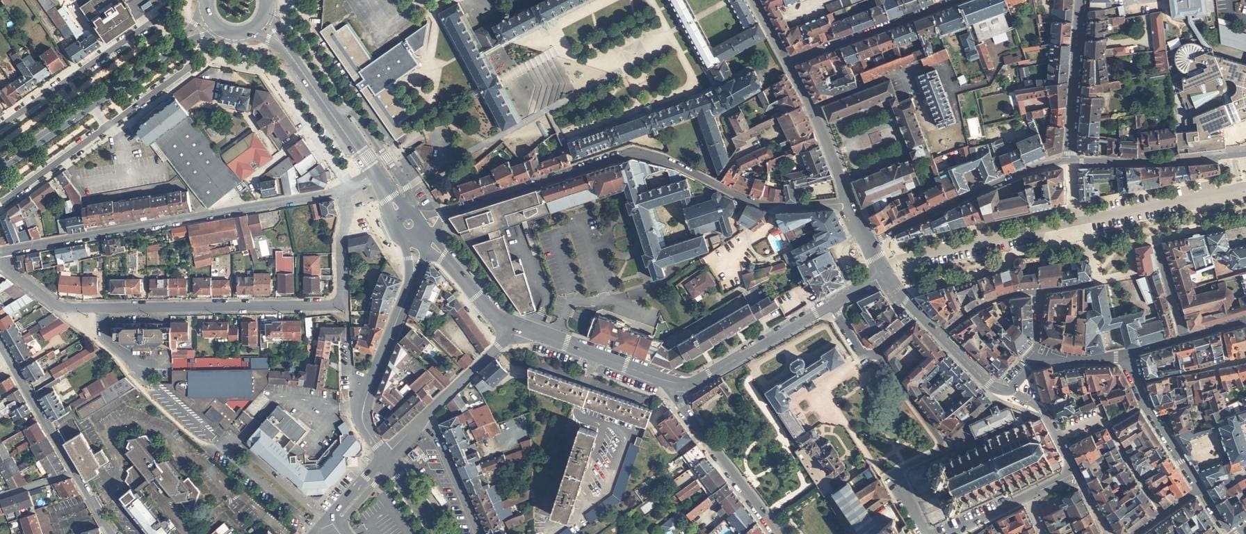 Vue aérienne de Institut du Travail Social de la Croix-Rouge française - Moulins