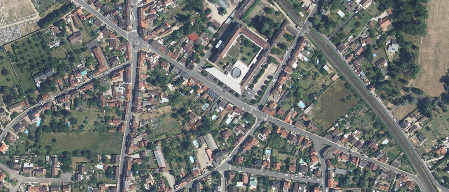 Vue aérienne de I.U.T Clermont Auvergne - site de Moulins