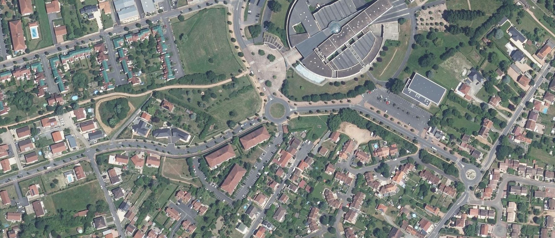 Vue aérienne de Lycée Valery Larbaud