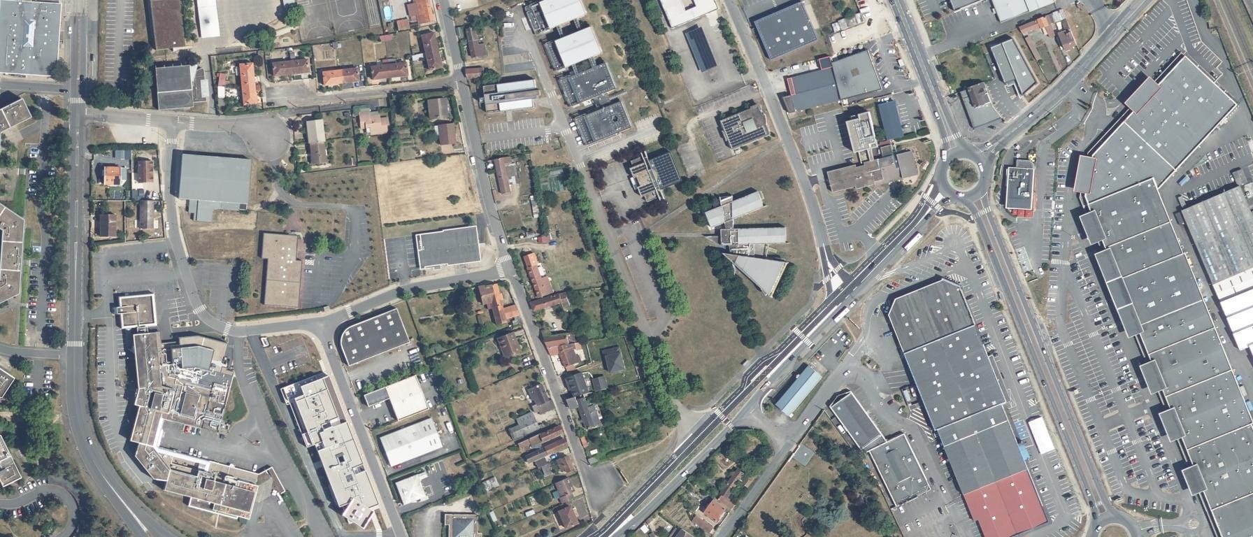 Vue aérienne de EPITECH - Campus de Moulins (03)