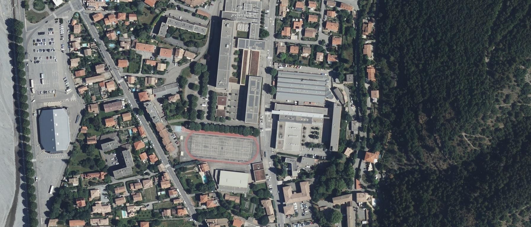 Vue aérienne de GRETA-CFA Alpes Provence - Lycée professionnel Alphonse Beau De Rochas