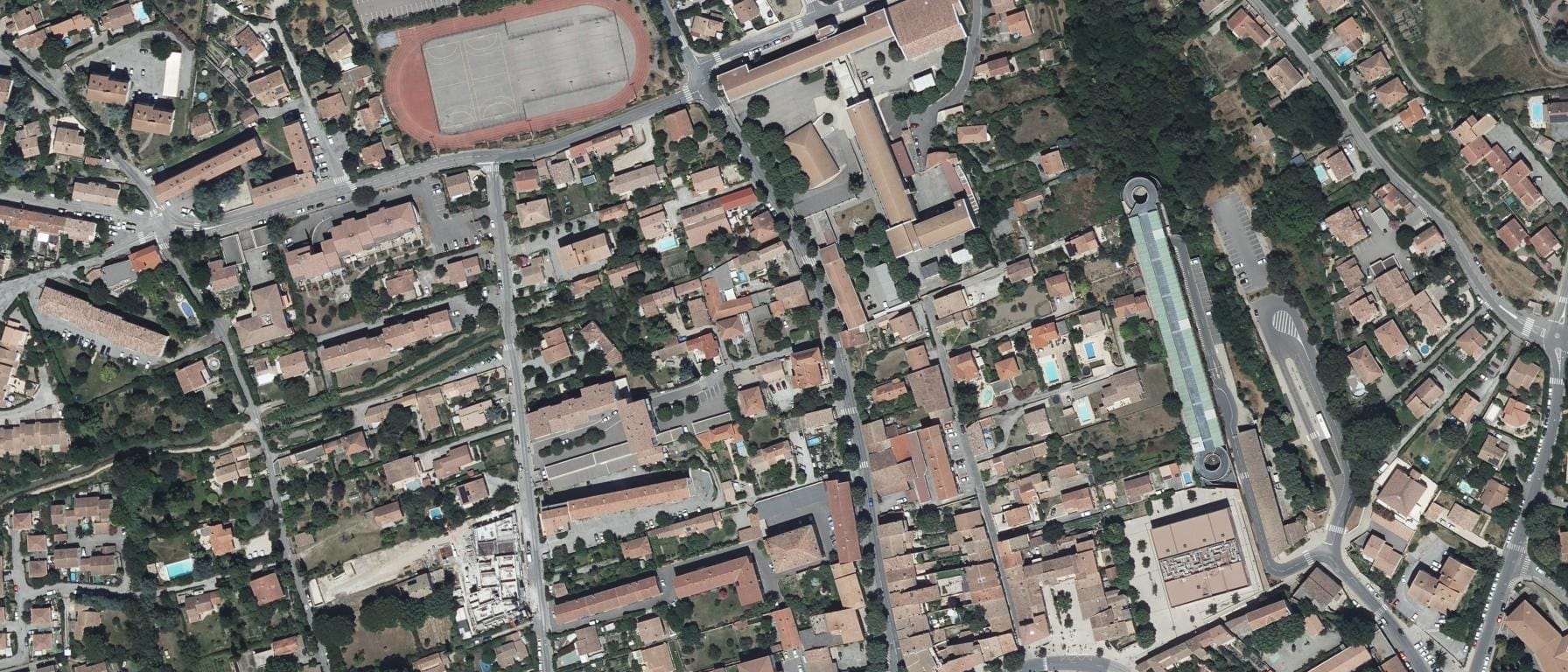 Vue aérienne de Lycée Felix Esclangon