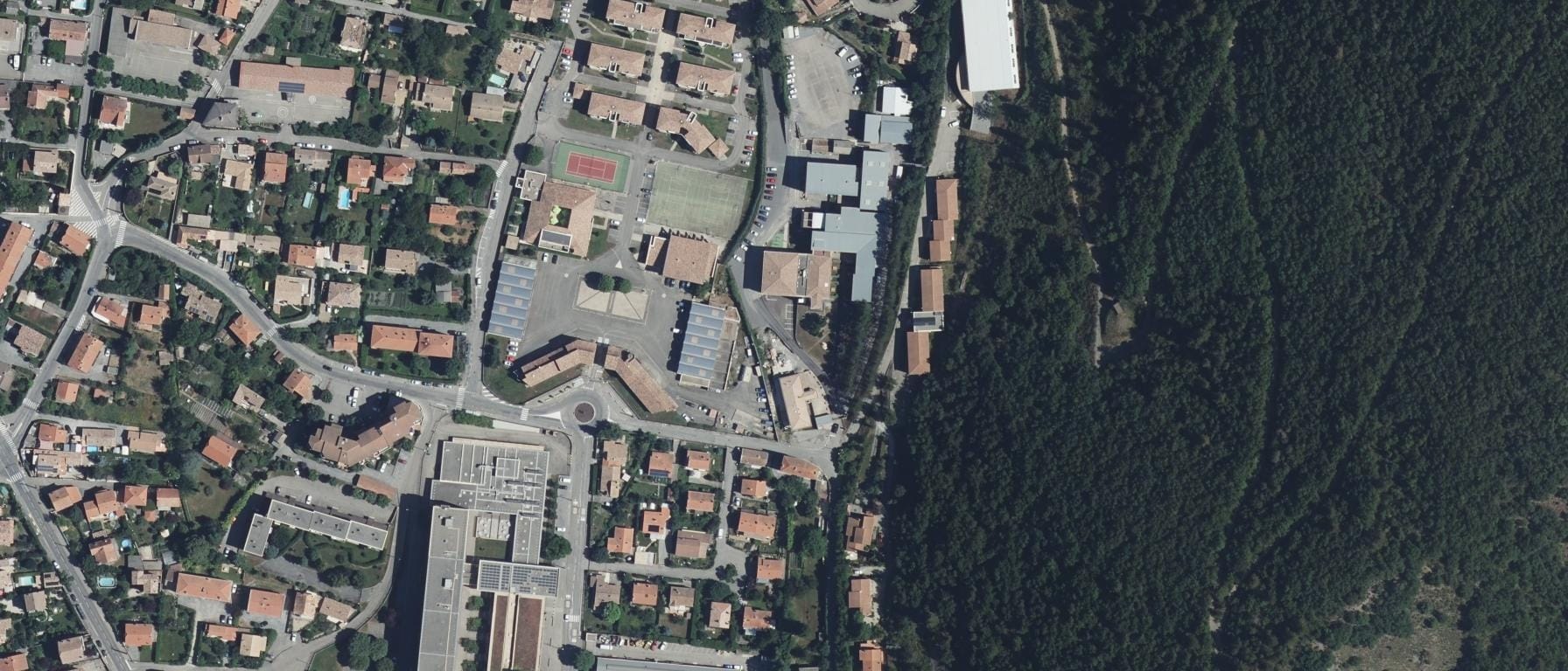 Vue aérienne de CFAR Campus de Digne-les-Bains