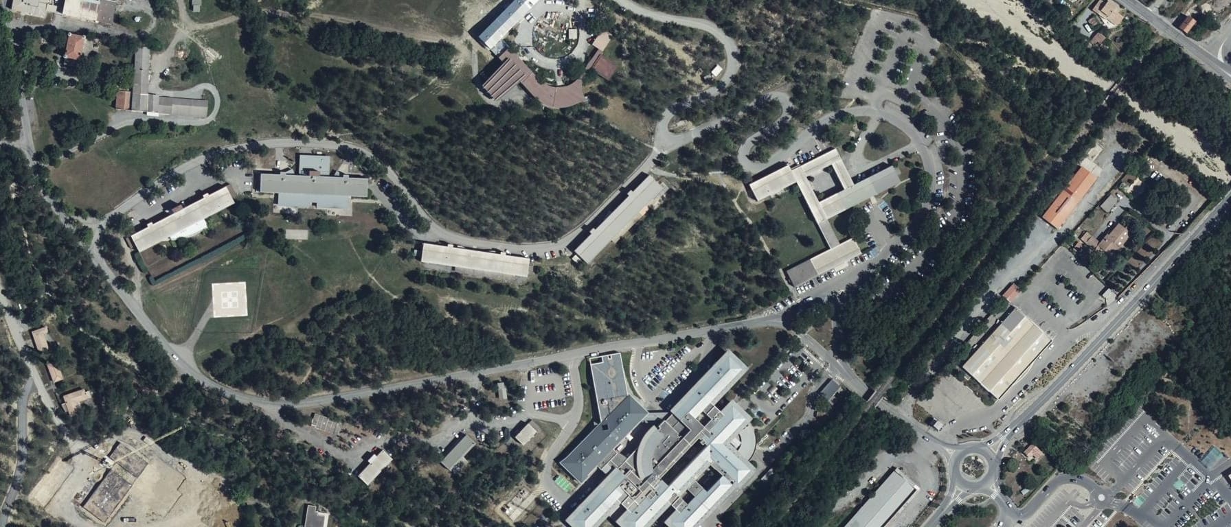 Vue aérienne de IFSI CH de Digne