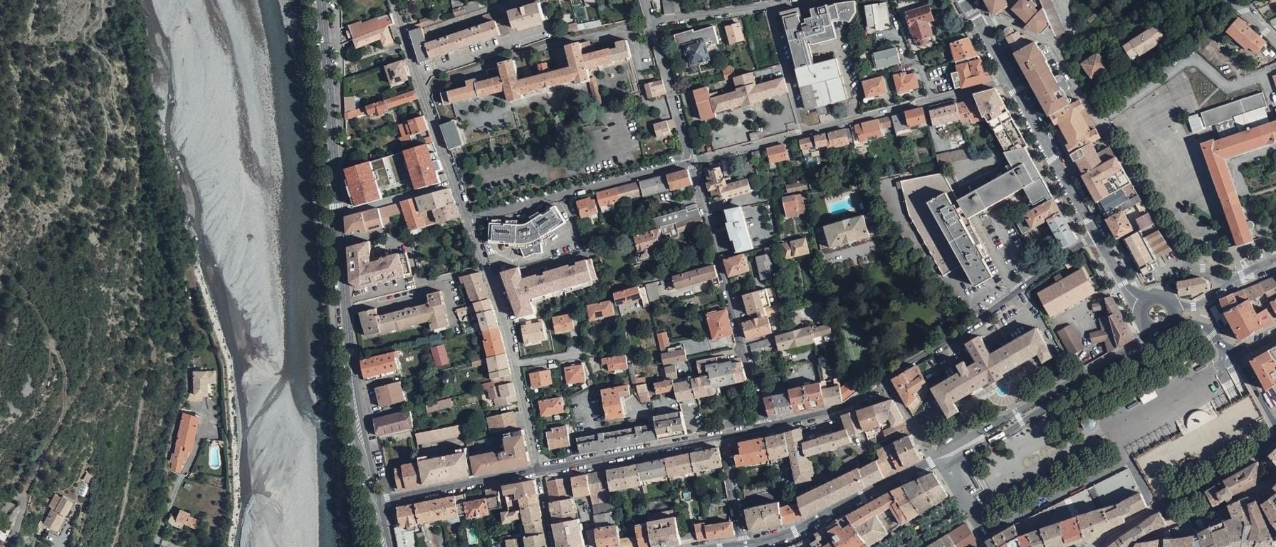 Vue aérienne de INSPE de Digne-les-Bains