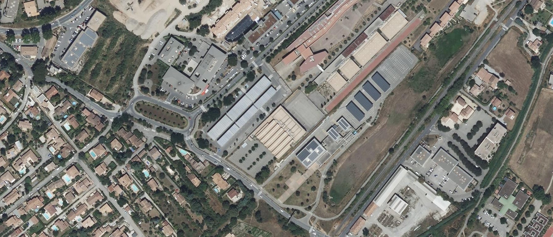 Vue aérienne de CFAI - Lycée Les Iscles