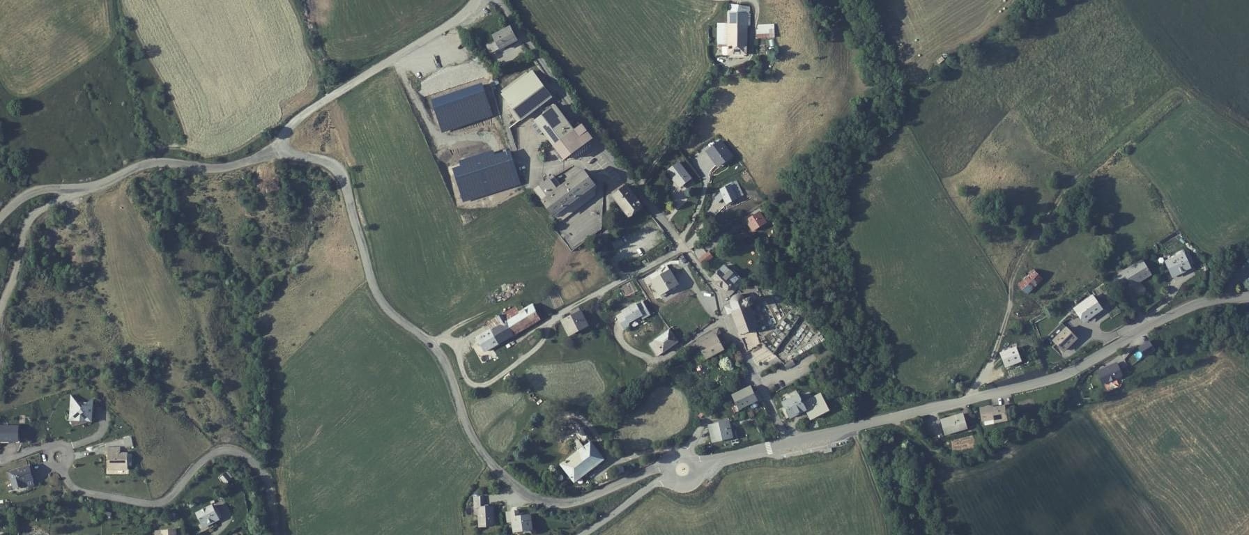 Vue aérienne de CFA régional de la Cité technique Lycée Poutrain