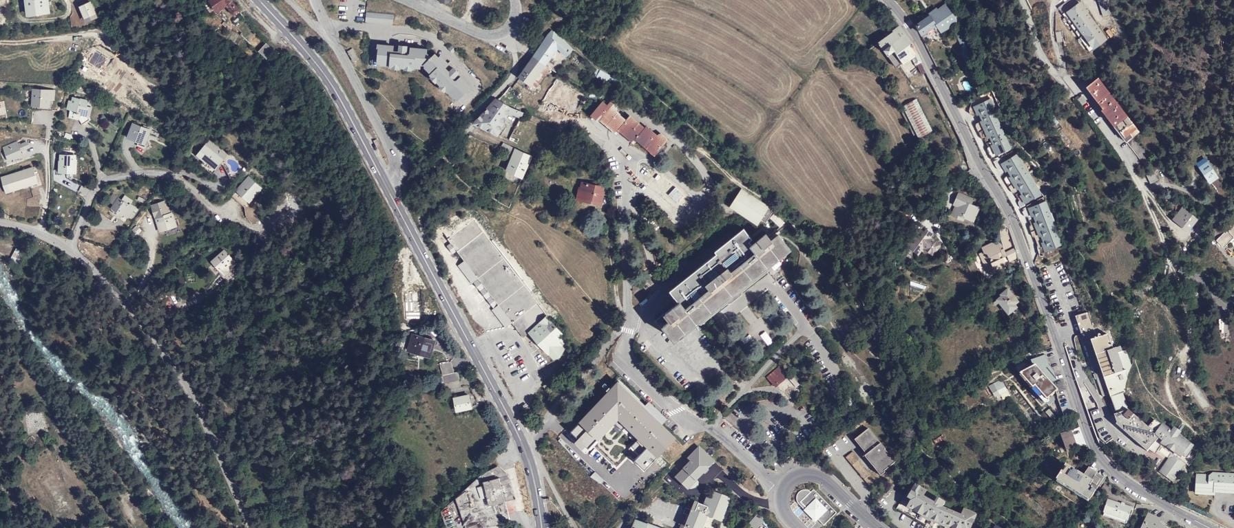 Vue aérienne de IFSI CH Briançon