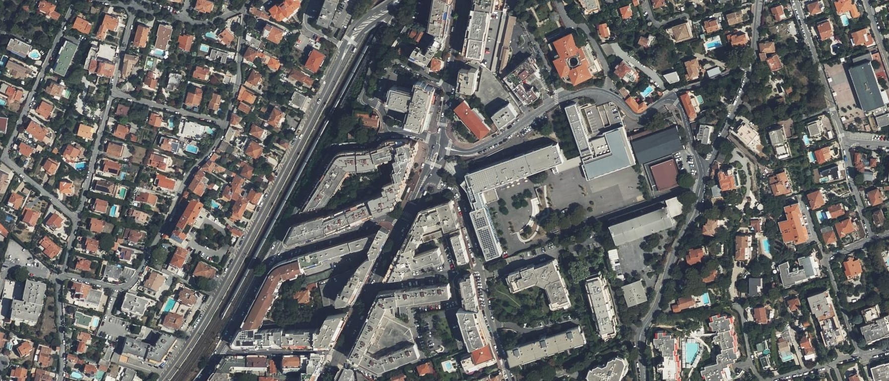 Vue aérienne de Lycée Jacques Audiberti