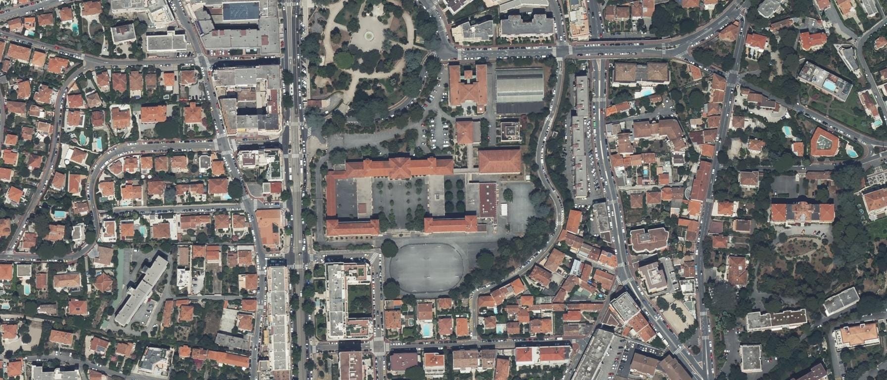 Vue aérienne de Lycée Carnot