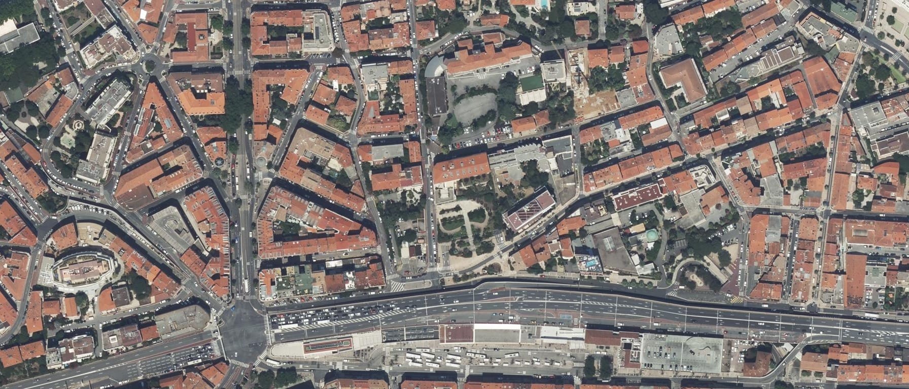 Vue aérienne de Lycée Bristol