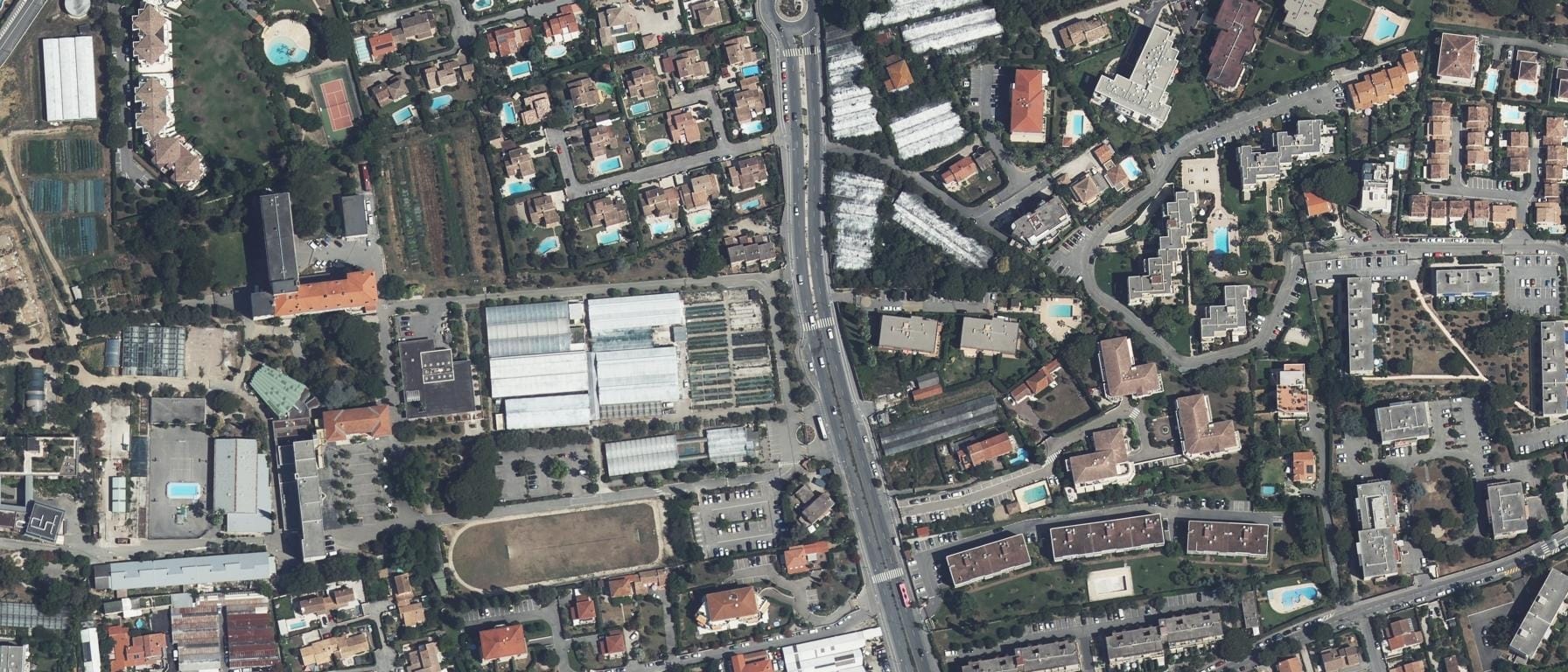 Vue aérienne de Lycée Vert d'Azur Antibes