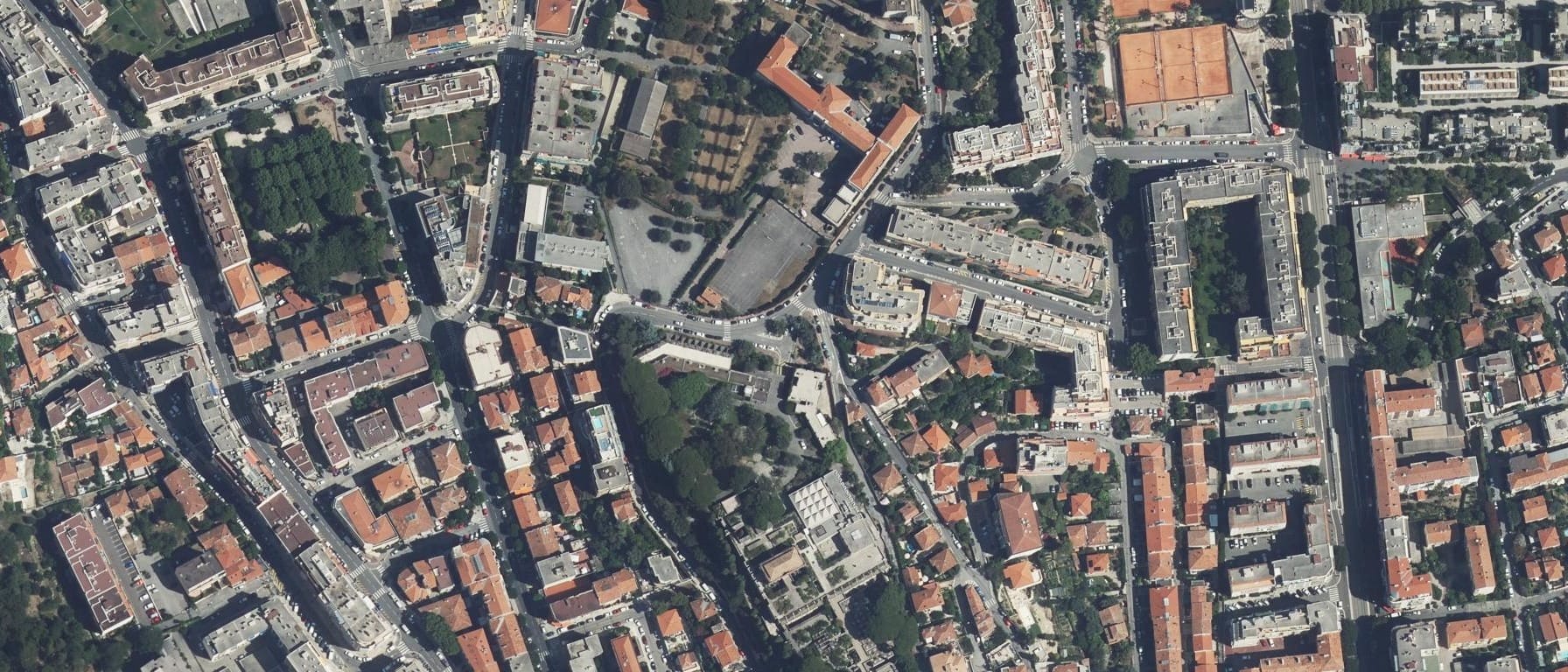 Vue aérienne de La Villa Arson – École nationale supérieure d’art de Nice