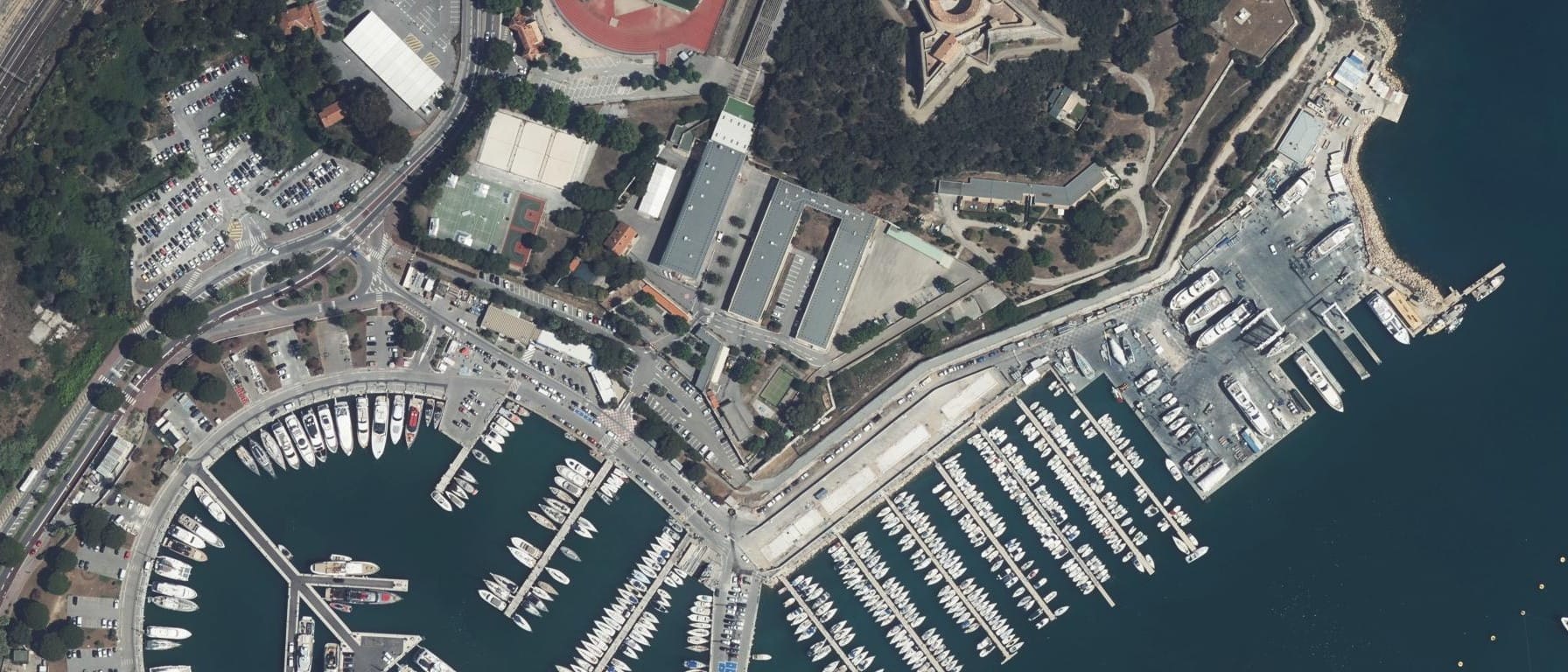 Vue aérienne de CREPS PACA - site d'Antibes