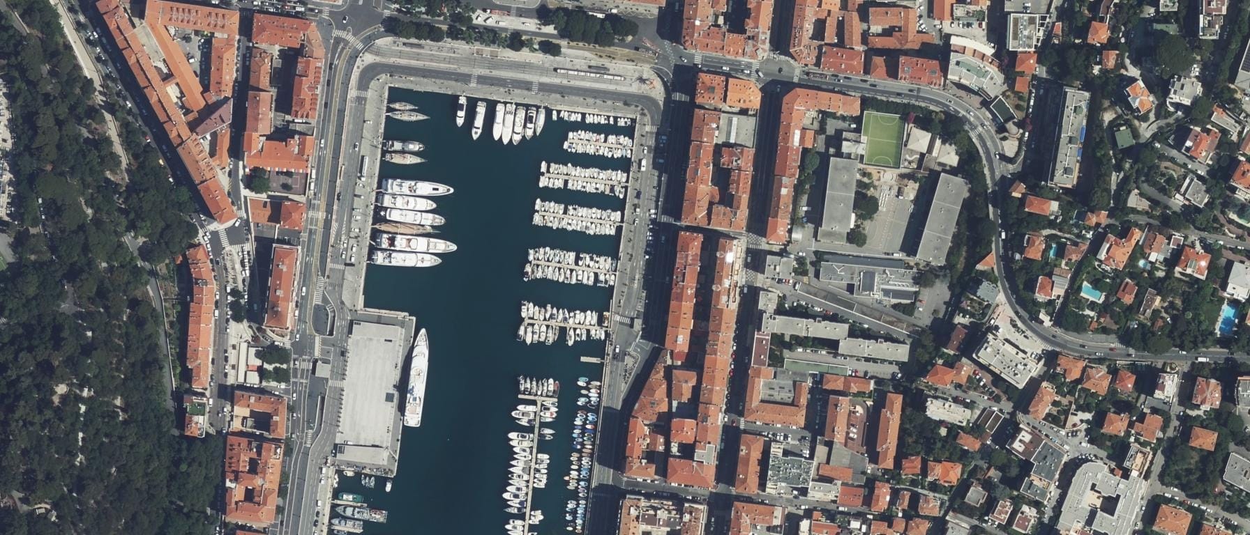 Vue aérienne de ESRA - Nice