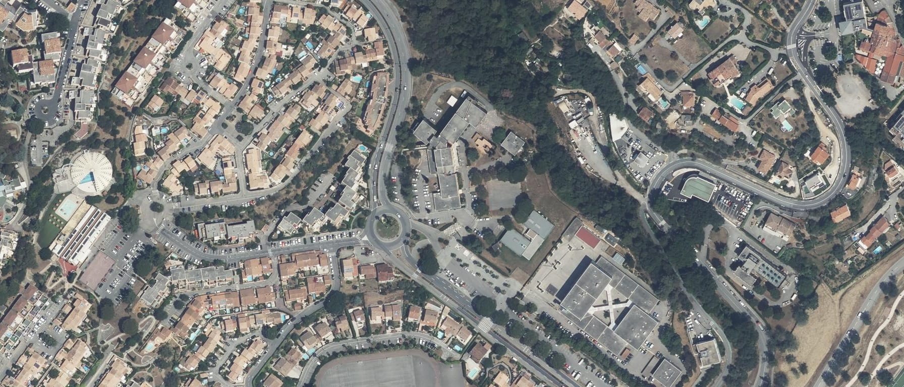 Vue aérienne de CFA Carros