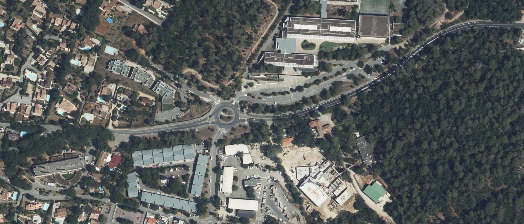 Vue aérienne de Lycée Simone Veil