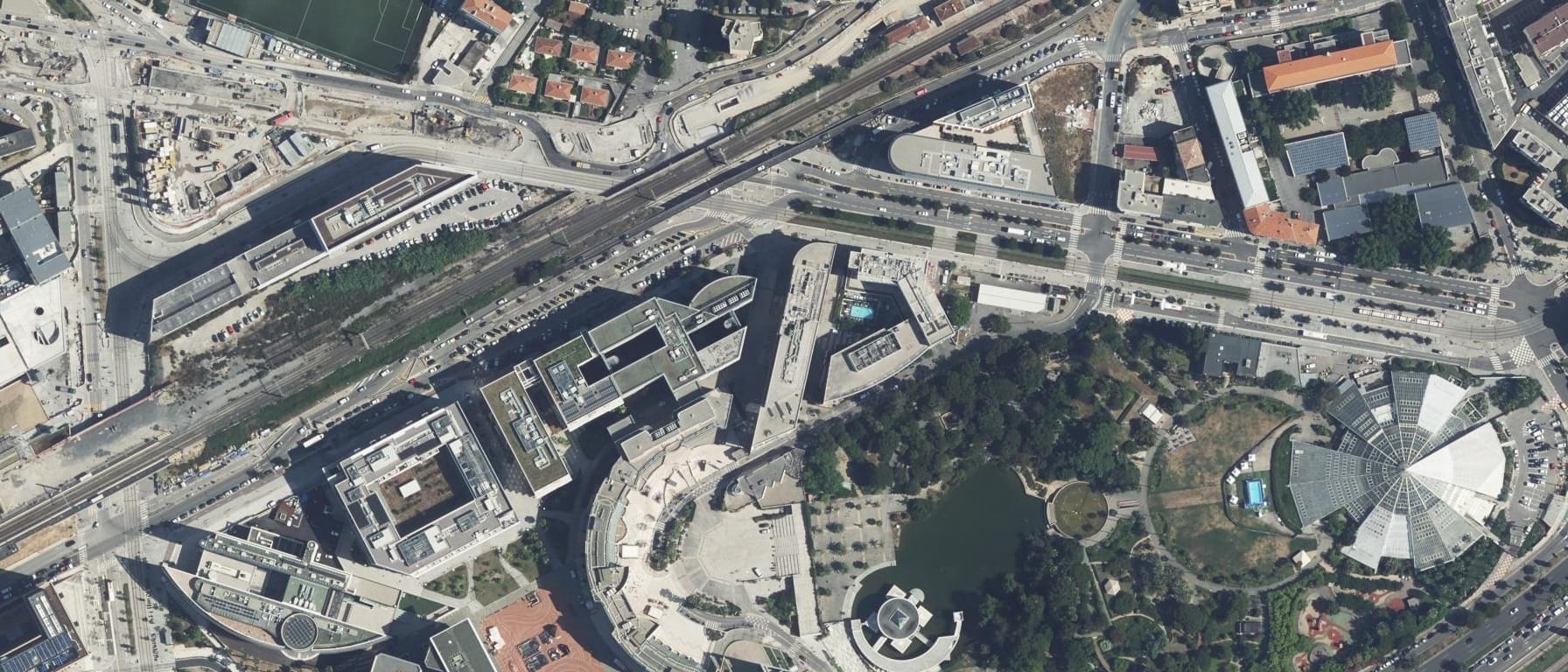 Vue aérienne de EPITECH - Campus de Nice (06)
