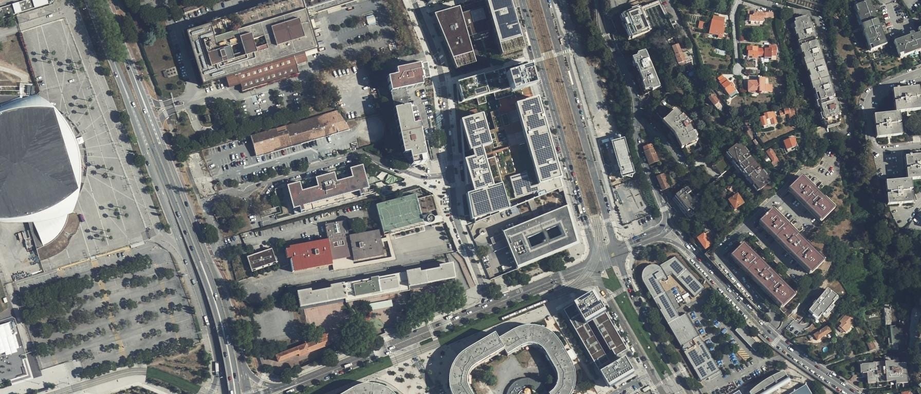 Vue aérienne de CESI - Ecole d'ingénieurs - Campus de Nice