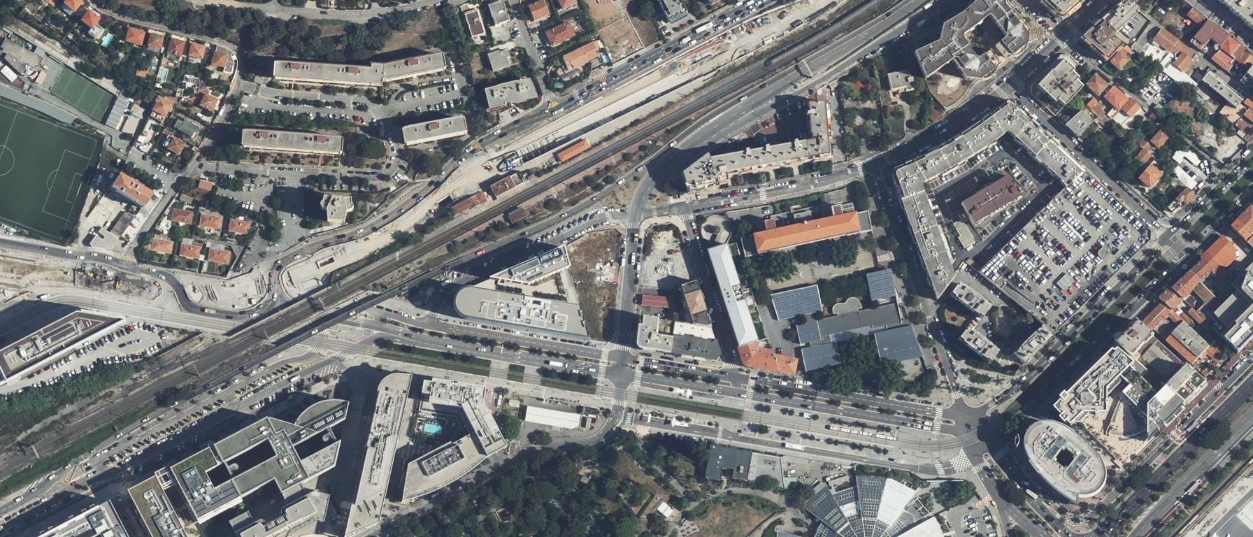 Vue aérienne de CFA Groupe Alternance Nice