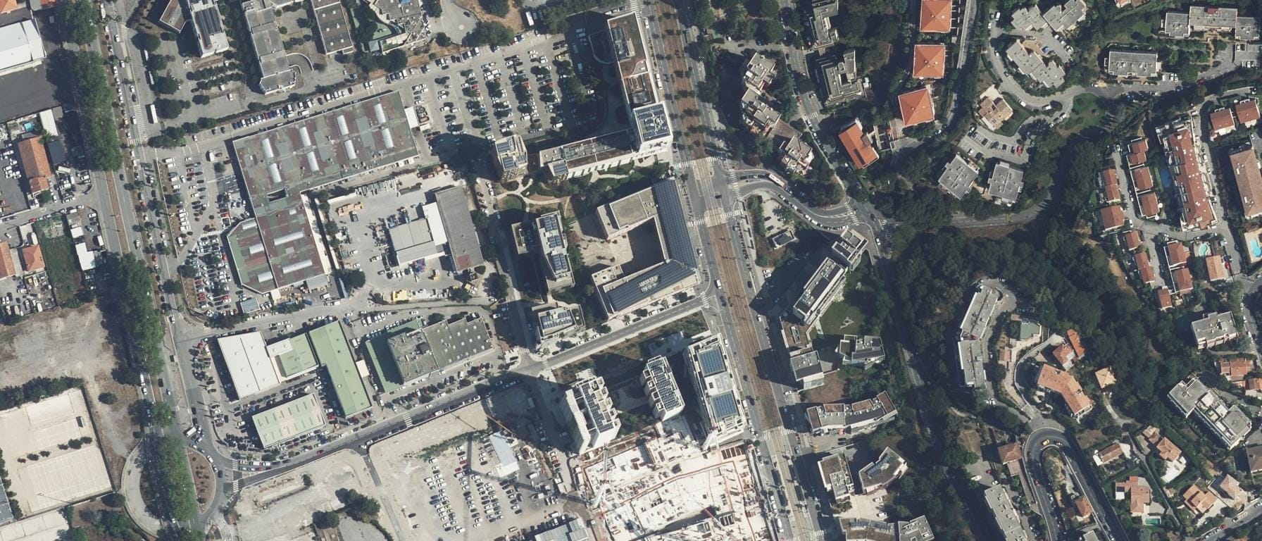 Vue aérienne de Ecole Centrale Méditerranée - Site de Nice (06)